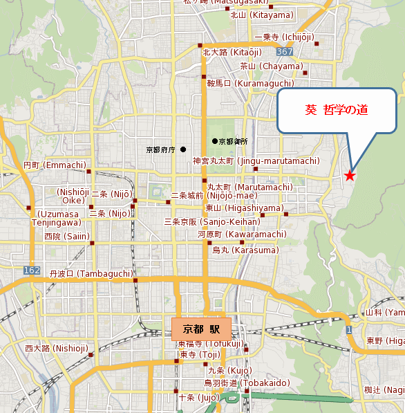 葵ホテル 南禅寺別邸の地図画像