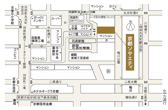 ダイヤモンド京都ソサエティの地図画像