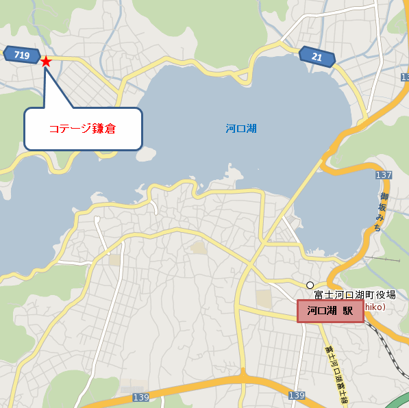 コテージ鎌倉の地図画像