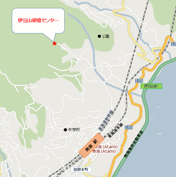 伊豆山研修センター 地図