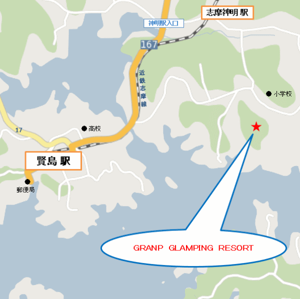 ＧＲＡＮＰ ＧＬＡＭＰＩＮＧ ＲＥＳＯＲＴ（グランパ グランピング リゾート）の地図画像