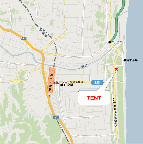 ＴＥＮＴ Ｉｃｈｉｎｏｍｉｙａ ＧｌａｍｐｉｎｇＲｅｓｏｒｔ（テントイチノミヤグランピングリゾート）の地図画像