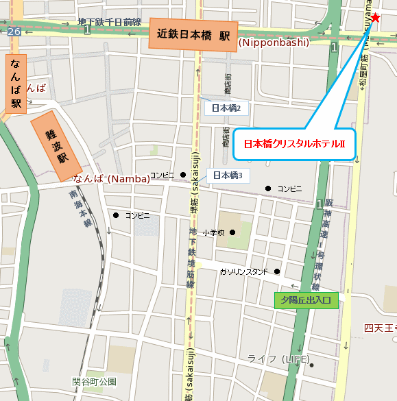 日本橋クリスタルホテルＩＩ 地図