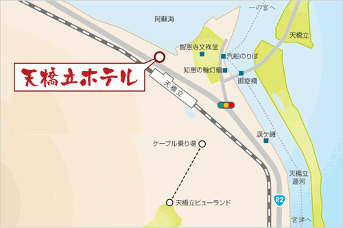 地図：天橋立温泉　天橋立ホテル