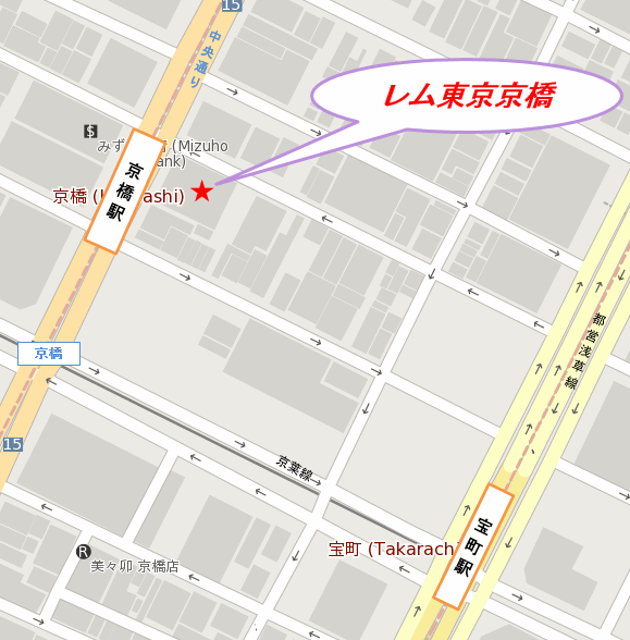 レム東京京橋 地図
