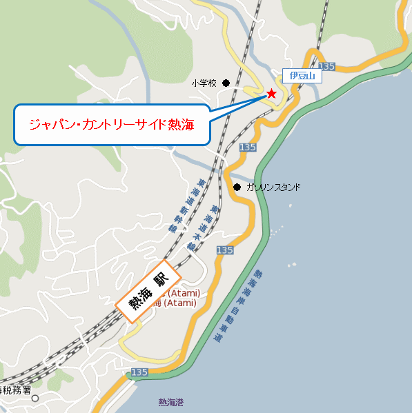 ジャパン・カントリーサイド熱海 地図