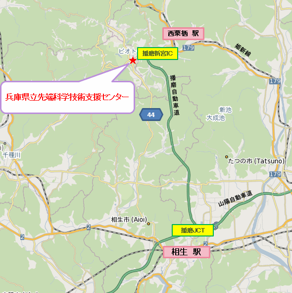 兵庫県立先端科学技術支援センター 地図