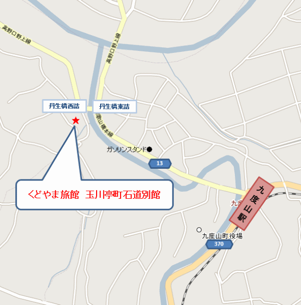 くどやま旅館 玉川亭町石道別館の地図画像