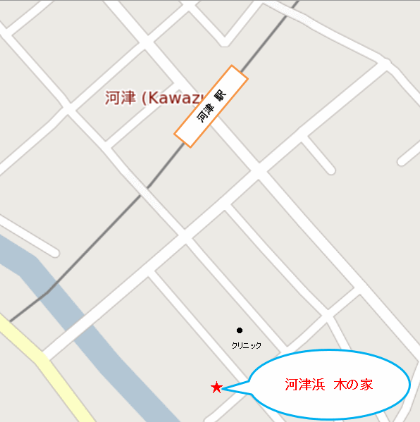 かわづ木の家 地図