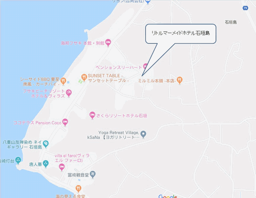 リトルマーメイドホテル石垣島＜石垣島＞への概略アクセスマップ