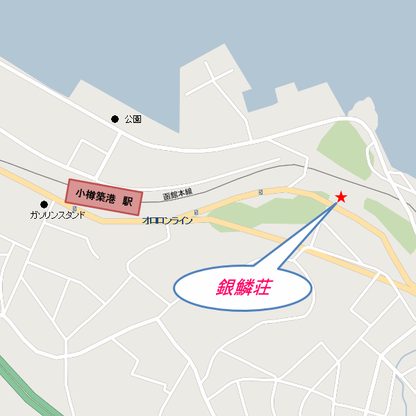 料亭湯宿　銀鱗荘への概略アクセスマップ