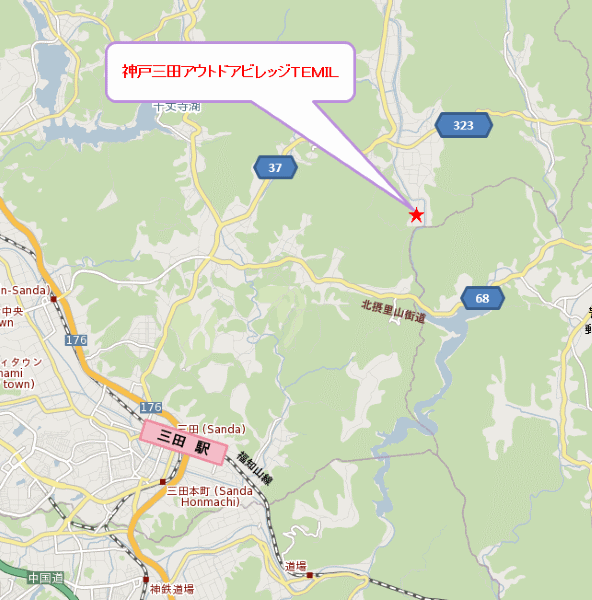神戸三田アウトドアビレッジＴＥＭＩＬ 地図