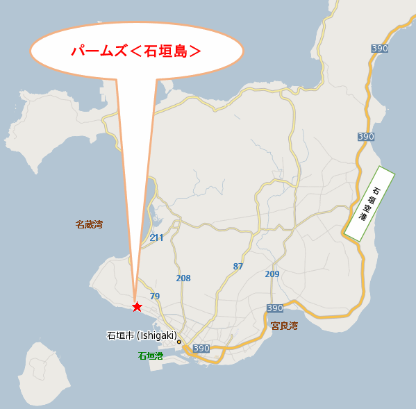 パームズ＜石垣島＞ 地図