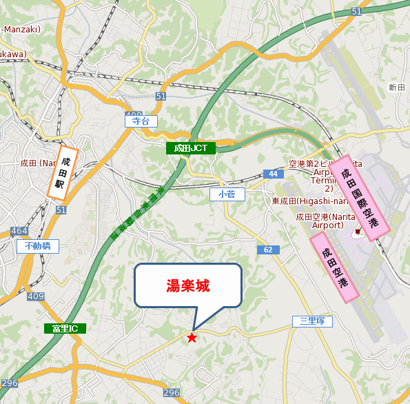 地図：湯楽城