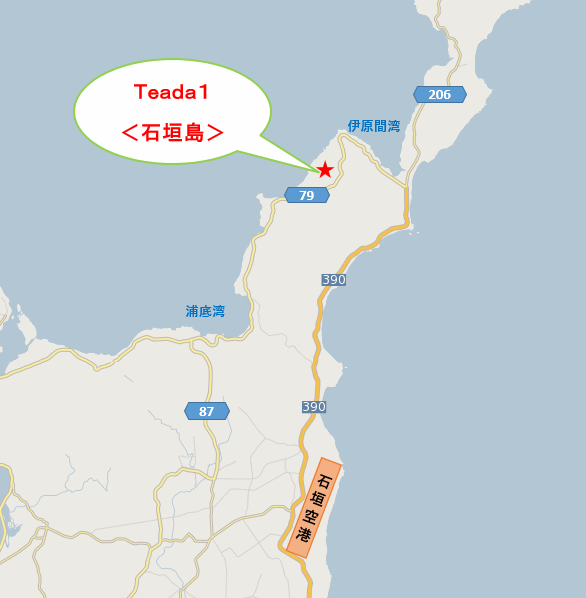 Ｔｅａｄａ１＜石垣島＞ 地図