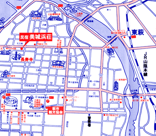 民宿 美城浜荘の地図画像