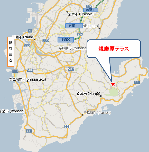 親慶原テラスの地図画像