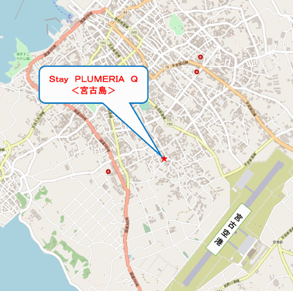 ｅｃｏｔ　下里２＜宮古島＞への概略アクセスマップ
