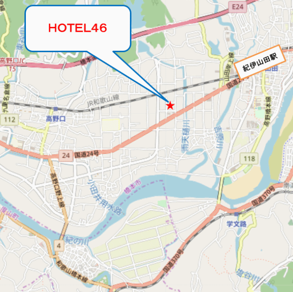 ＨＯＴＥＬ４６（ホテル シロ）の地図画像