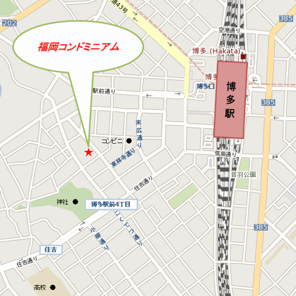 福岡コンドミニアム 地図