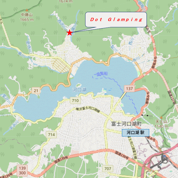 Ｄｏｔ　Ｇｌａｍｐｉｎｇ　富士山への概略アクセスマップ