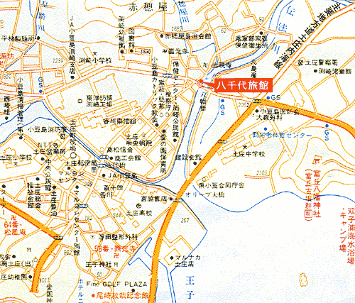 八千代旅館　＜小豆島＞への概略アクセスマップ
