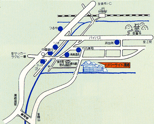 リバーサイド湯郷の地図画像