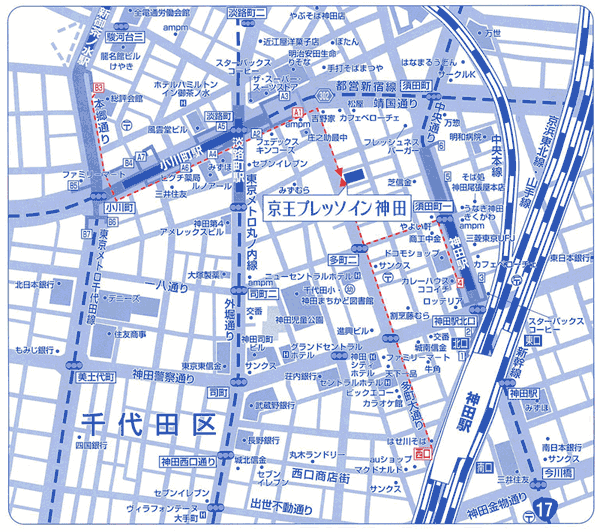 地図：京王プレッソイン神田