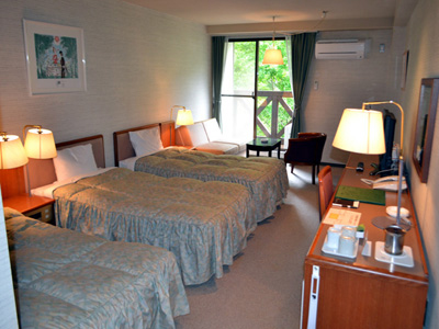山中湖旭日丘温泉　ホテル清渓の客室の写真