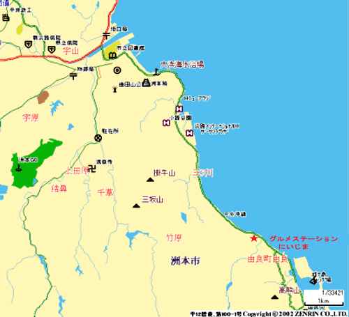 淡路島　料理民宿　グルメステーション　にいじま 地図