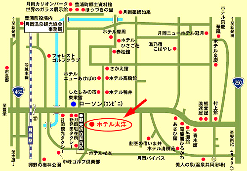 ホテル太洋＜新潟県＞への概略アクセスマップ