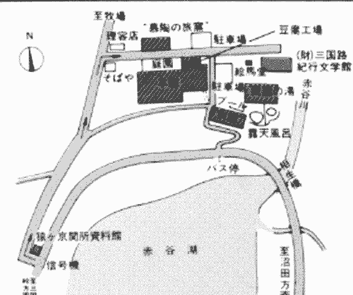 猿ヶ京温泉　口福のおもてなし　豆富懐石　猿ヶ京ホテルへの概略アクセスマップ