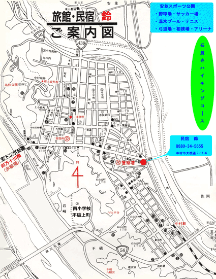 民宿 鈴の地図画像