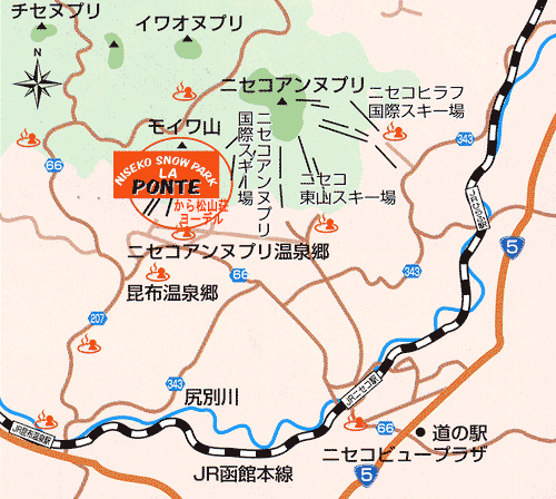 から松山荘　ヨーデル 地図