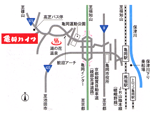 里山の休日　京都・烟河（けぶりかわ）への概略アクセスマップ