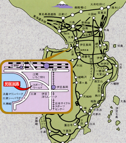 民宿　淡路 地図