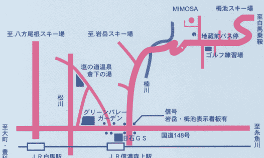 ピュアモール ミモザの地図画像