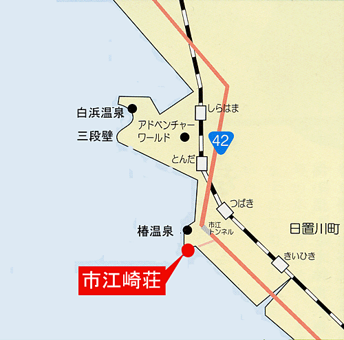 市江崎荘の地図画像