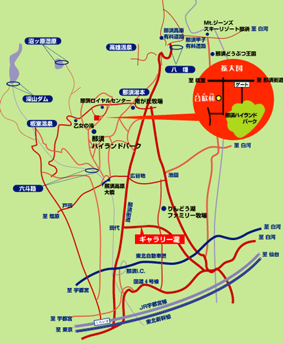地図：合歓林（ネムリン）オリエンタル