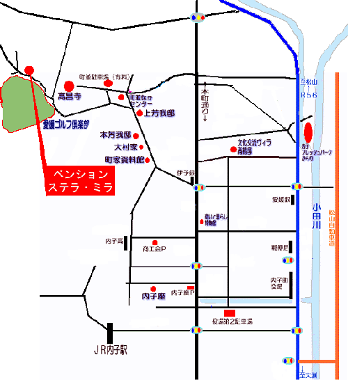 ペンション ステラ・ミラの地図画像