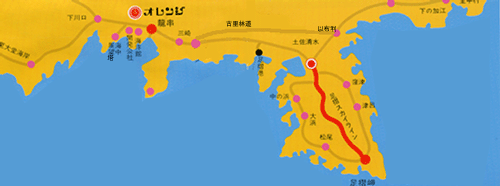 ホテル　オレンジ＜高知県＞への概略アクセスマップ
