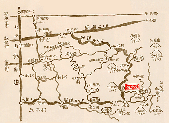 地図：佐倉荘