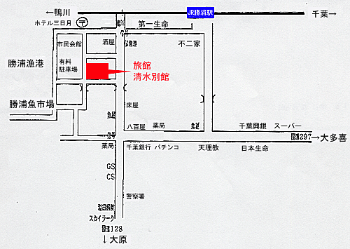 清水別館 地図