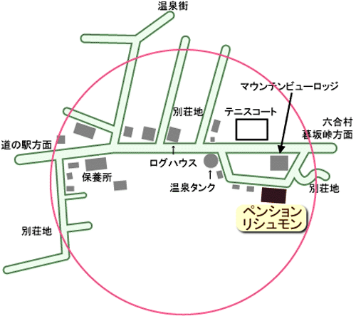 草津温泉　リシュモン 地図