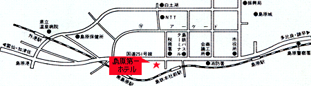 島原東洋パークサイドホテル 地図
