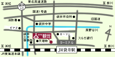 地図：ホテル観世