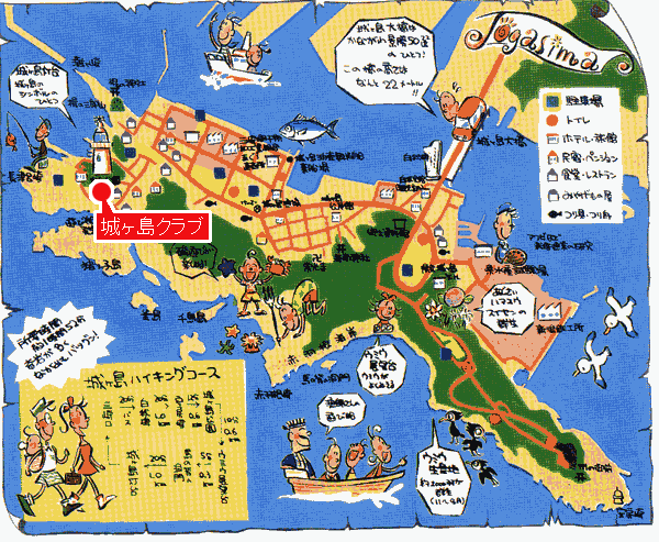 城ヶ島クラブの地図画像
