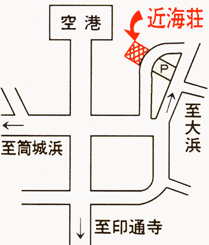 民宿　安堵家・近海荘　＜壱岐島＞への概略アクセスマップ
