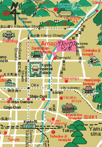 ゲストハウス トンボの地図画像