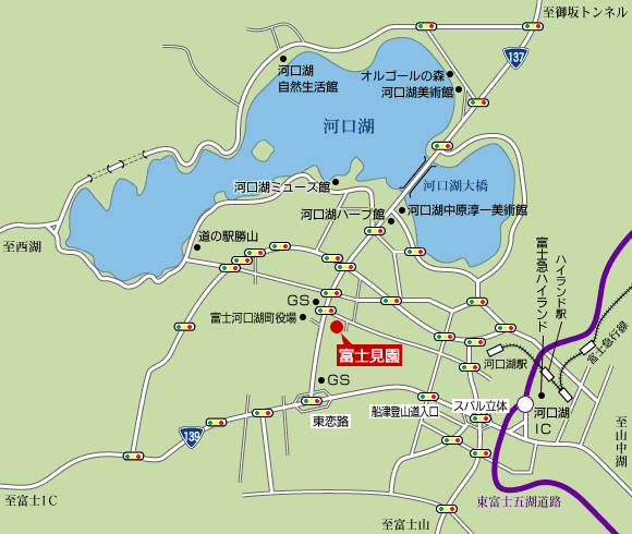 民宿旅館 富士見園の地図画像